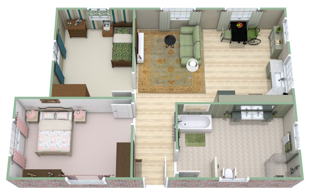 Handicap Accessible Apartment Floor Plan