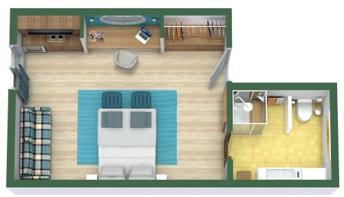 Playful Hotel Room Interior Design