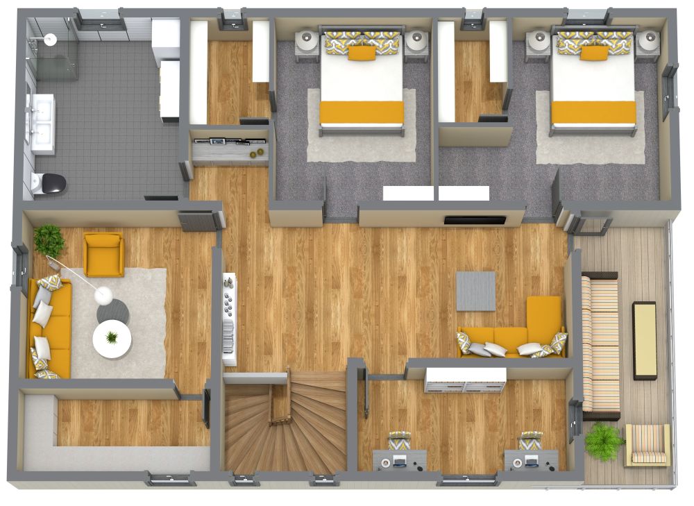 2400 sq ft House Plan