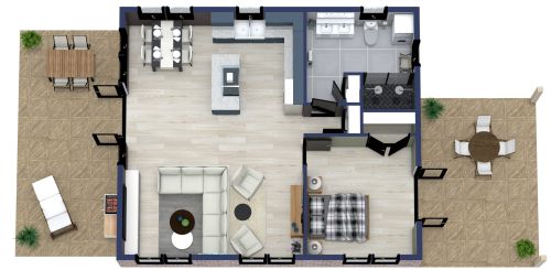 750 sq ft House Plan
