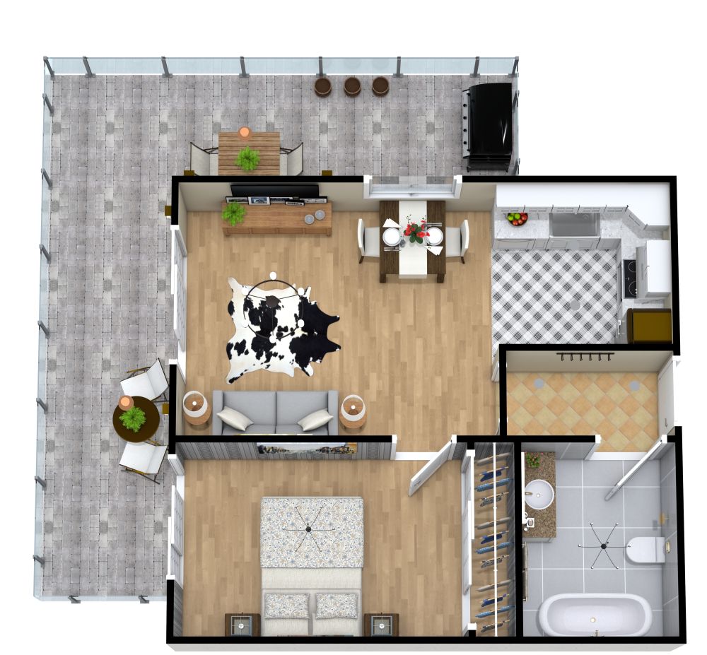 Retirement Apartment Floor Plan