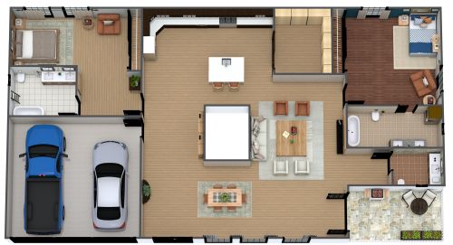 Ranch Floor Plan for Retirees
