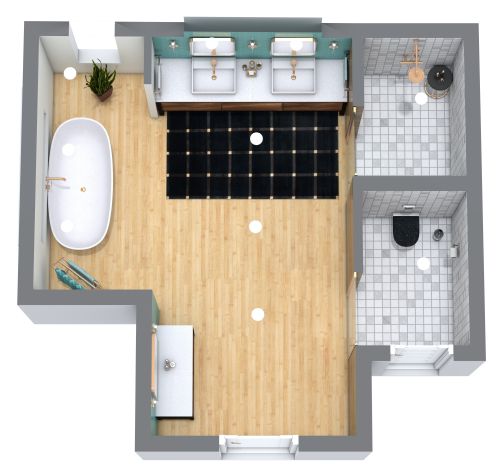 Floor Plan with Jack and Jill Bathroom