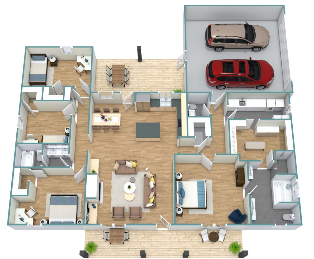 1900 sq ft House Plan