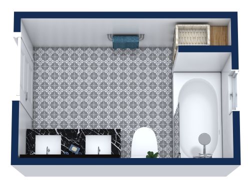 10x7 Bathroom Floor Plan