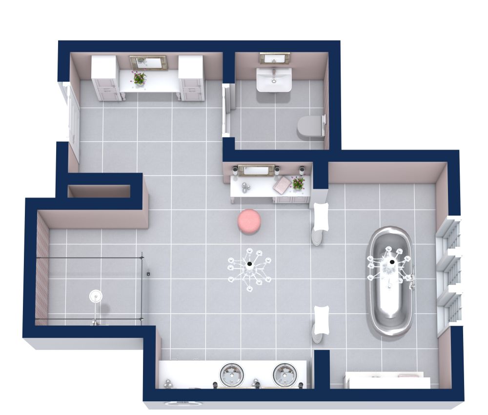 Full Bathroom Floor Plan