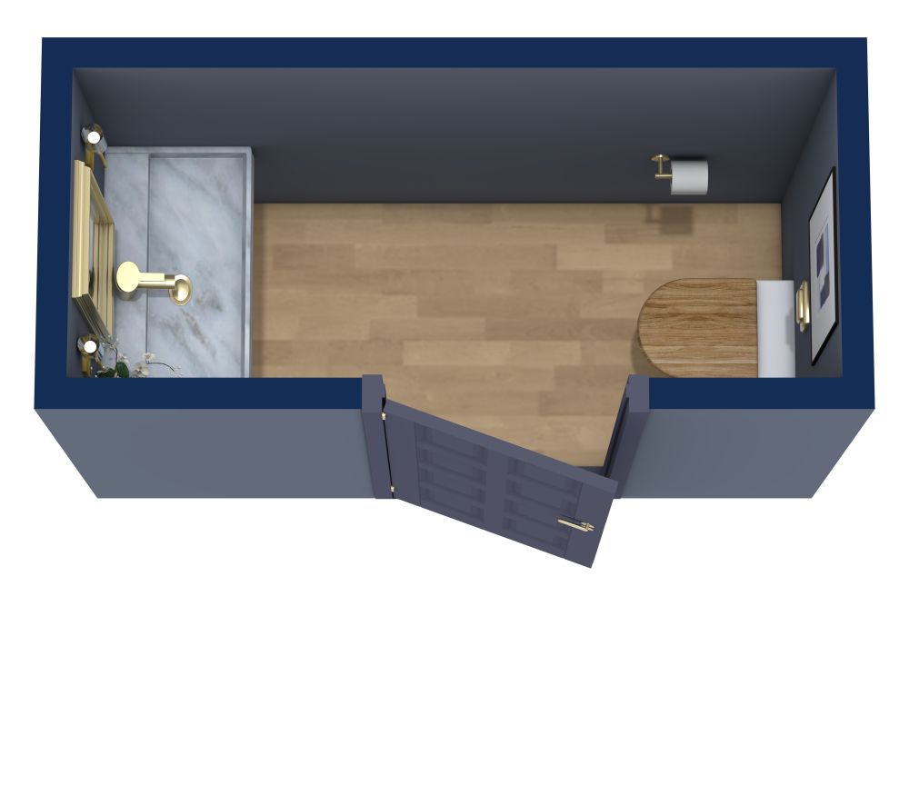 Powder Bathroom Layout
