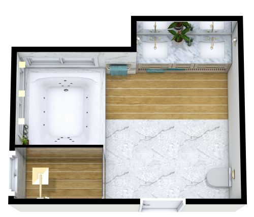 Modern Bathroom with Jacuzzi