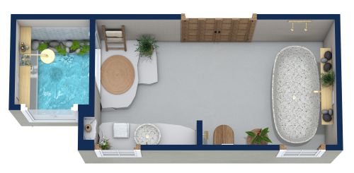 Mediterranean Bathroom Layout