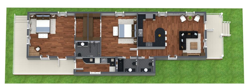 Shotgun House with Utility Room
