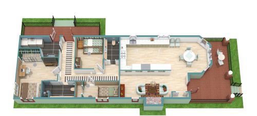 Modern Shotgun House Plan