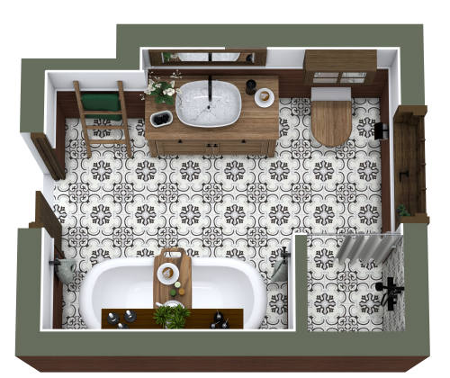 Farmhouse Style Bathroom