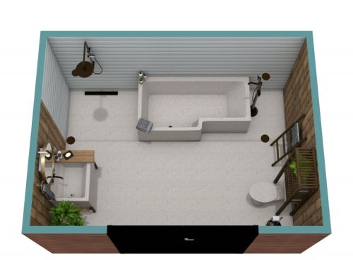 Rustic Shower Floor Plan