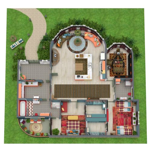 Eclectic Maximalism Floor Plan