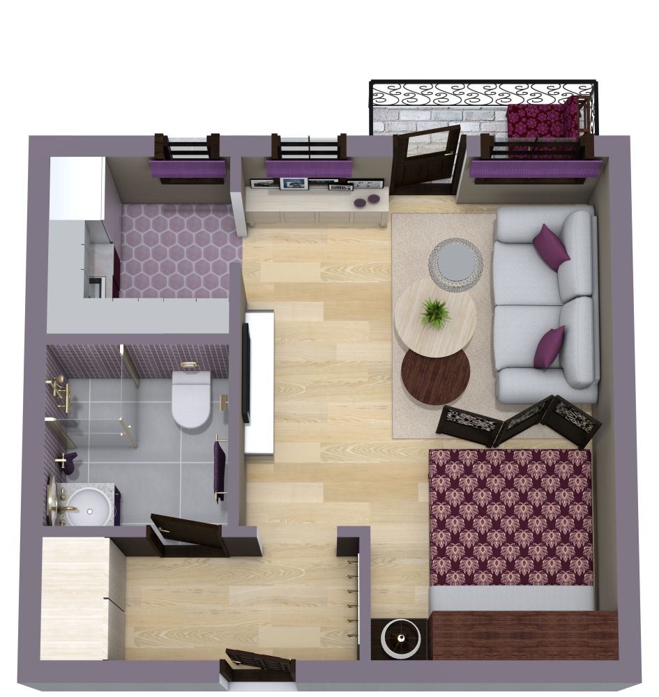 24 sqm Condo Floor Plan