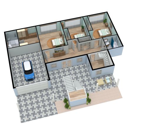 Reverse Floor Plan Beach House