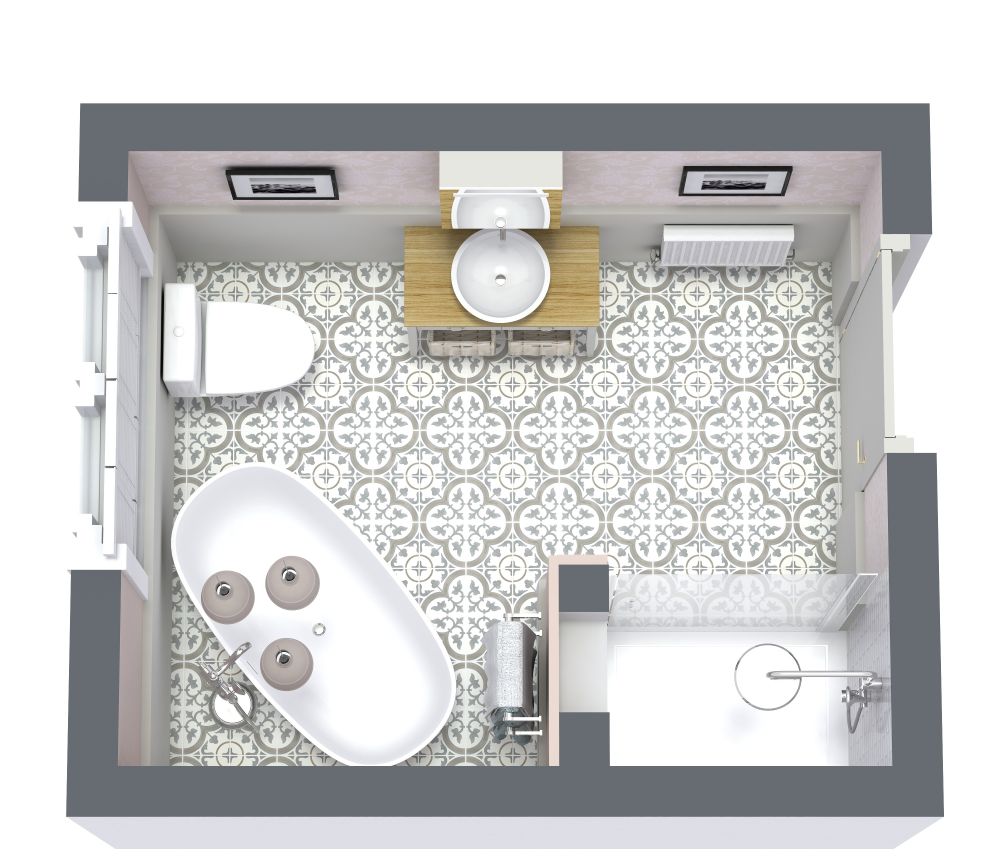 5x5 Bathroom Floor Plans