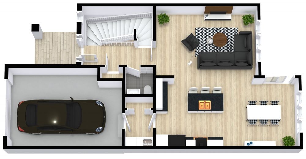 ground floor plan of bungalow