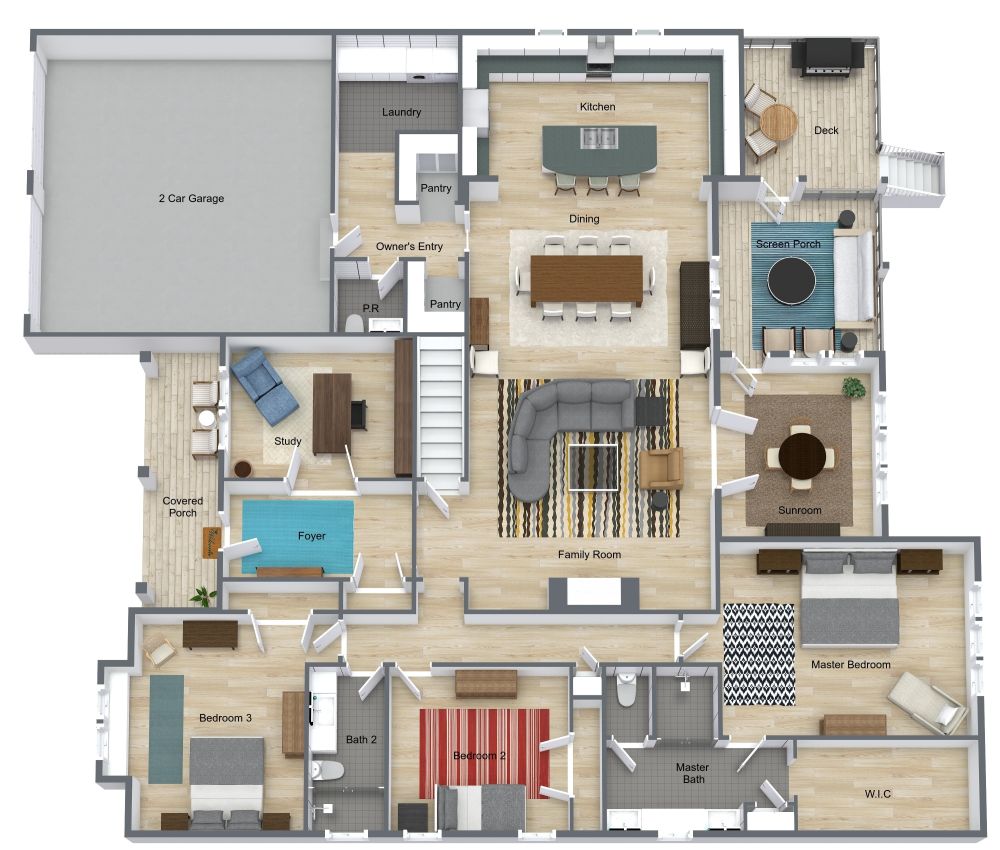 Large 2 Bedroom Home With Double Garage