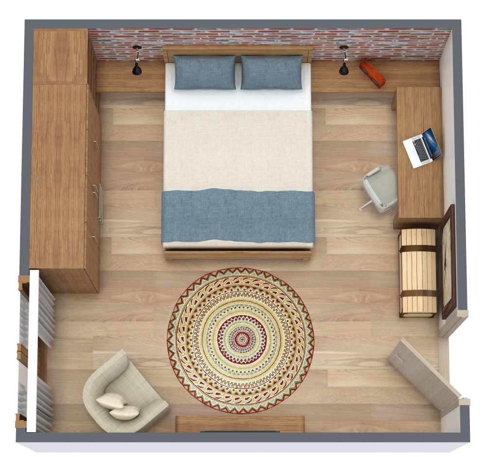 Schlafzimmer im rustikalen Stil