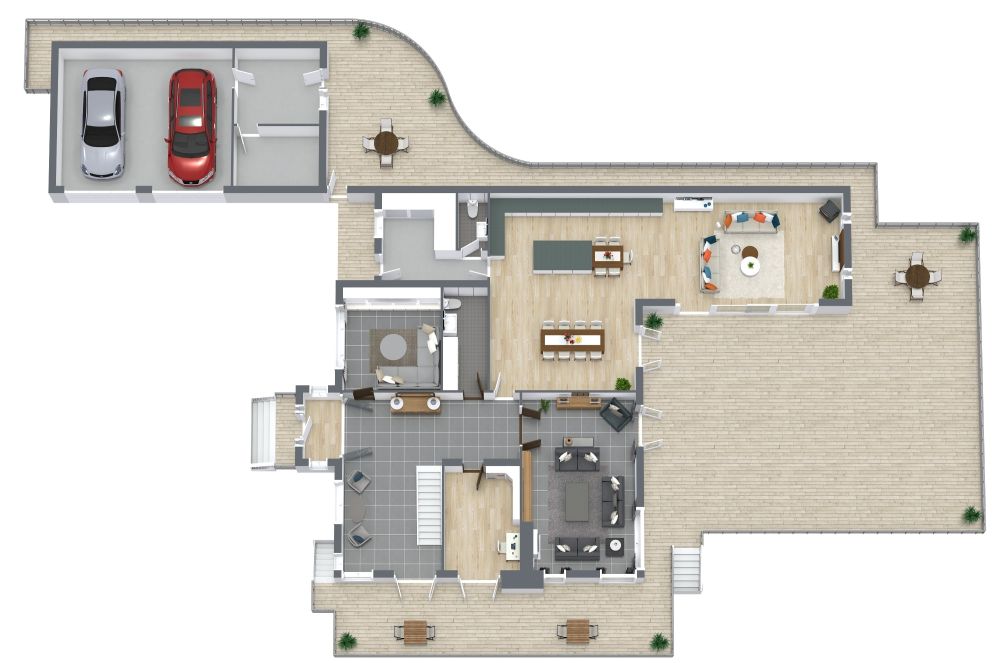 Großes 2-stöckiges Haus mit 4 Schlafzimmern