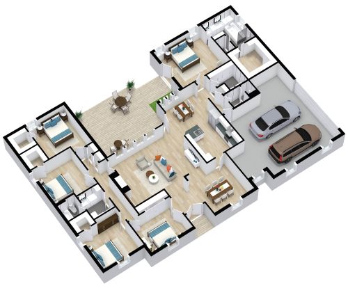 Haus mit 5 Schlafzimmern und Doppelgarage