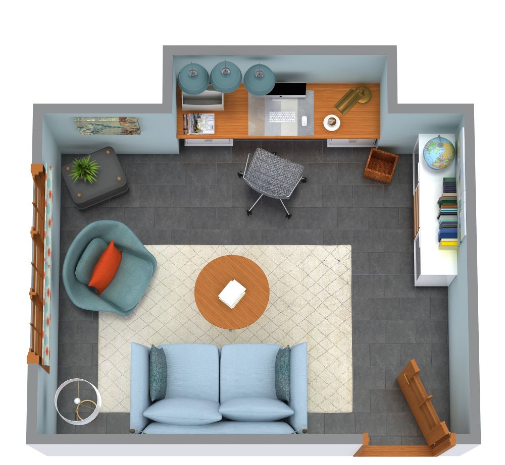 Modernes Design für ein Büro für kleine Räume
