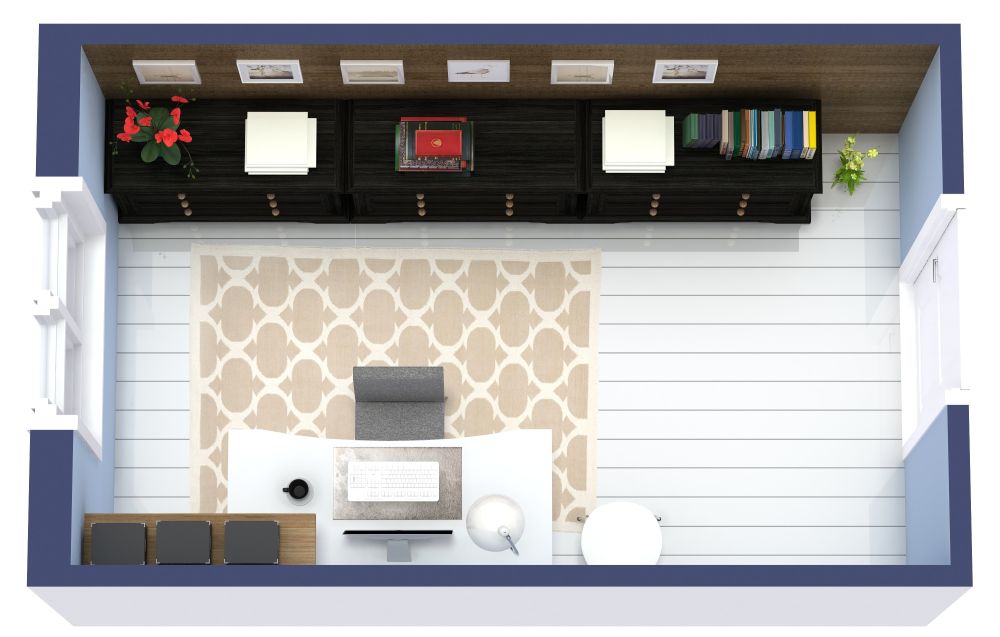 Schicke Büroeinrichtung für Zuhause