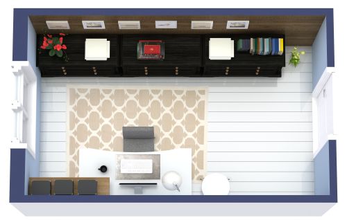 Schicke Büroeinrichtung für Zuhause