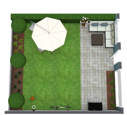 Einfaches Garten-Design