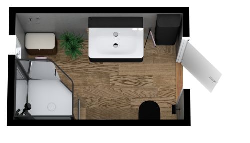 Badezimmer im industriellen Design