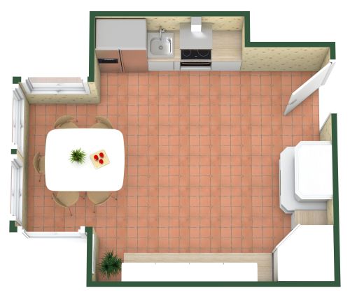 Idee für eine Retroküche