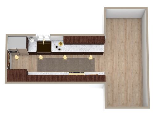 Küche im Galeere-Stil