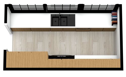 Moderne Galeerenküche