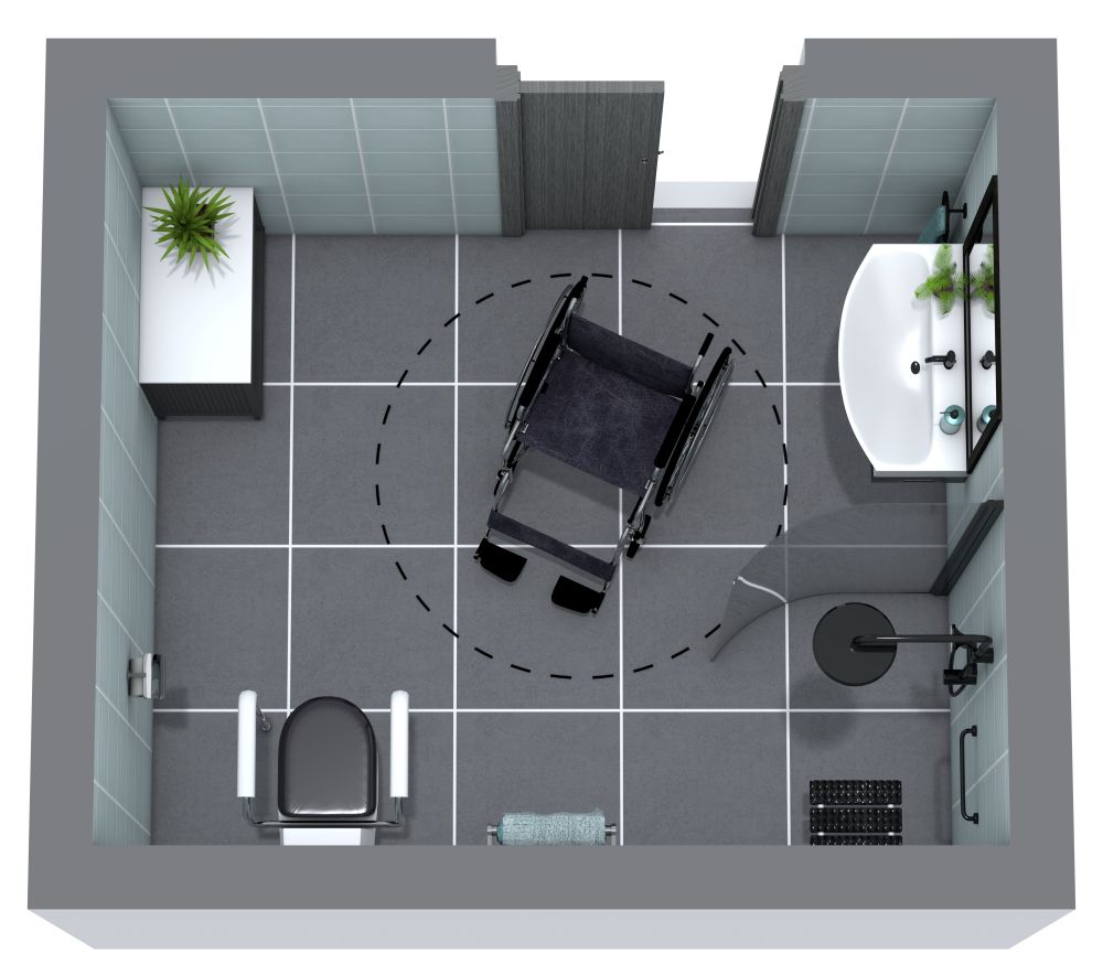 Accessible Bathroom Floor Plan