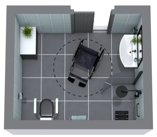 Accessible Bathroom Floor Plan