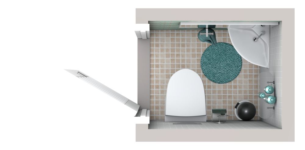 Idee für eine Gästetoilette