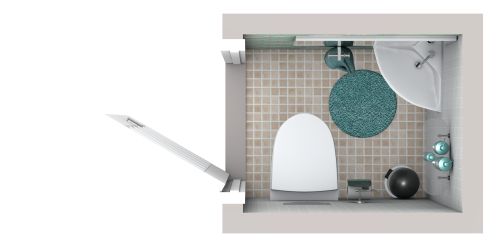 Idee für eine Gästetoilette