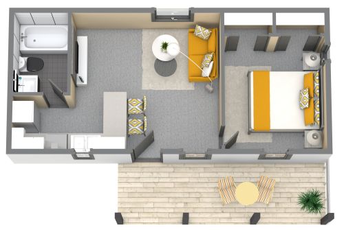 Grundriss-Design für ein Tiny House