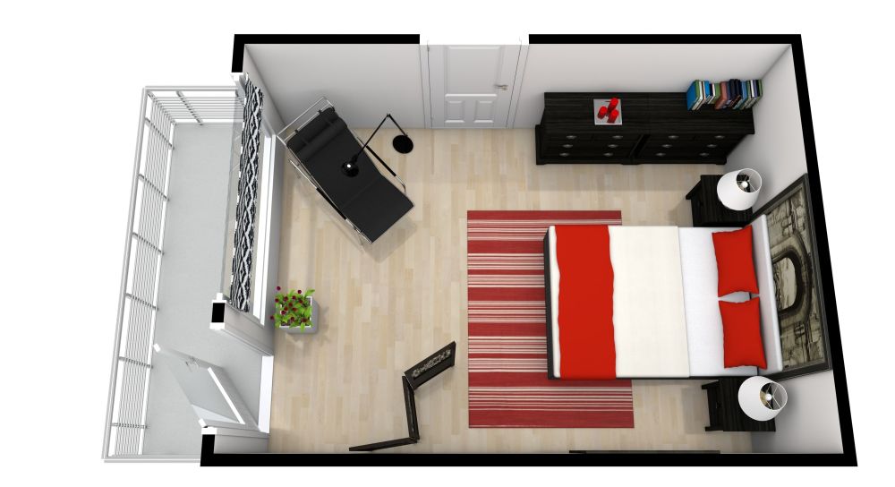 Einfaches Schlafzimmerdesign