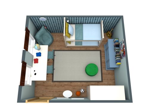 Jungenzimmer  mit Etagenbett