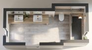 Floor Plan For Long Narrow Bathroom